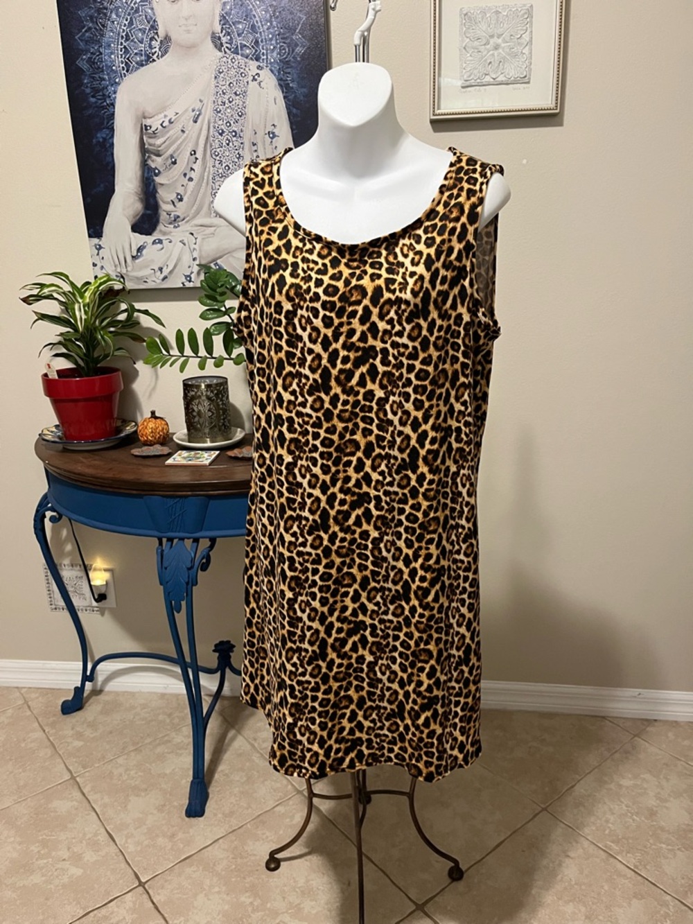 Lexington Avenue Leopard Print Dress - L